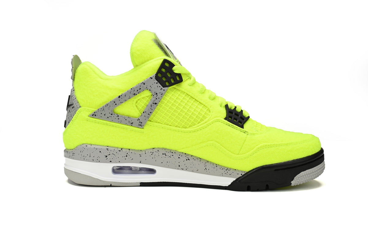 Tagz x Air jordan 4 Plush Fluorescent Yellow
