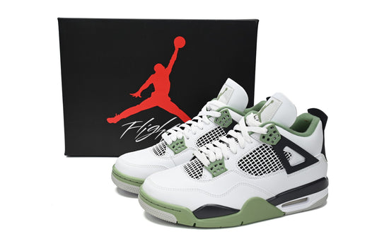 Air Jordan 4 WMNS “Oil Green”Seafoam