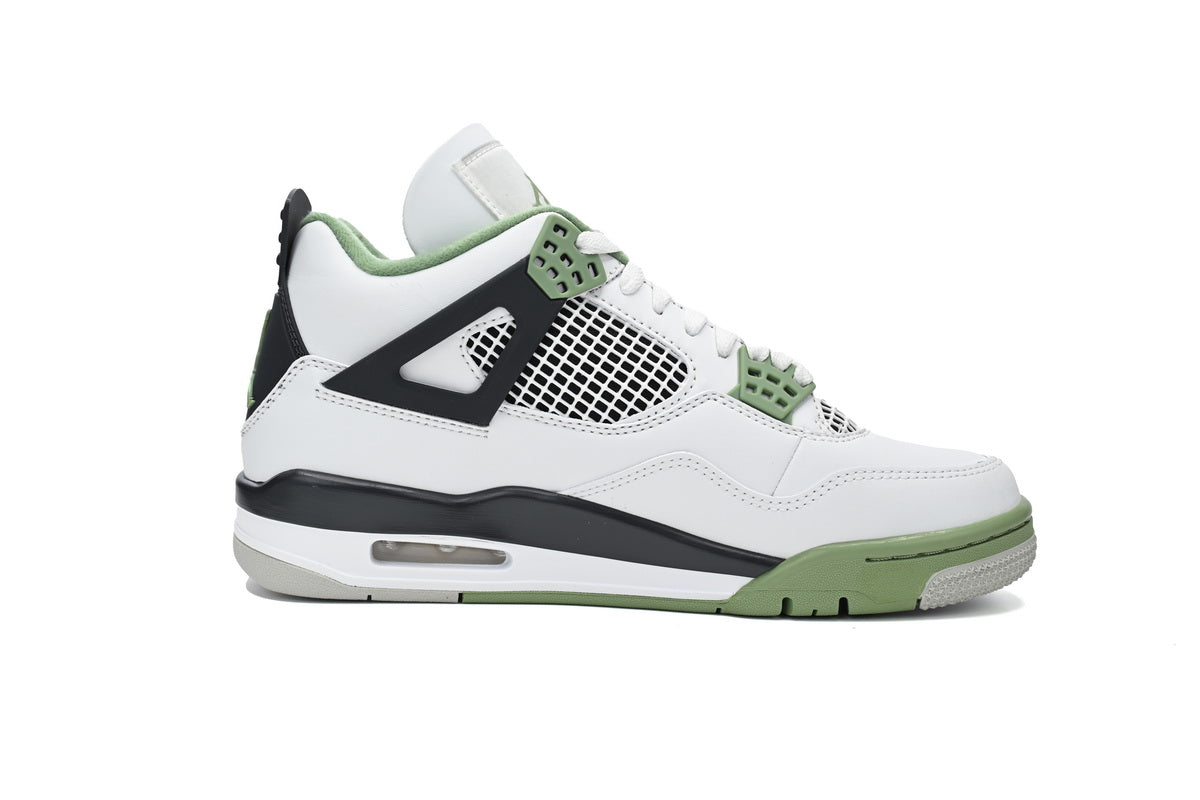 Air Jordan 4 WMNS “Oil Green”Seafoam